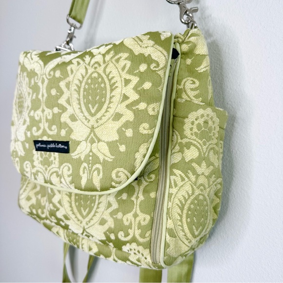 Petunia Pickle Bottom Paisley Lime Green Diaper Bag - Picture 5 of 8